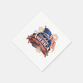 Amerikas 250. Geburtstagsfeier Serviette (Ecke)