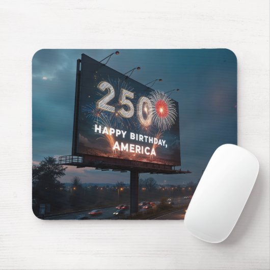 Amerikas 250. Geburtstagskarte Mousepad (Mit Mouse)
