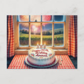 Amerikas 250. Geburtstagskuchen Postkarte (Vorderseite)