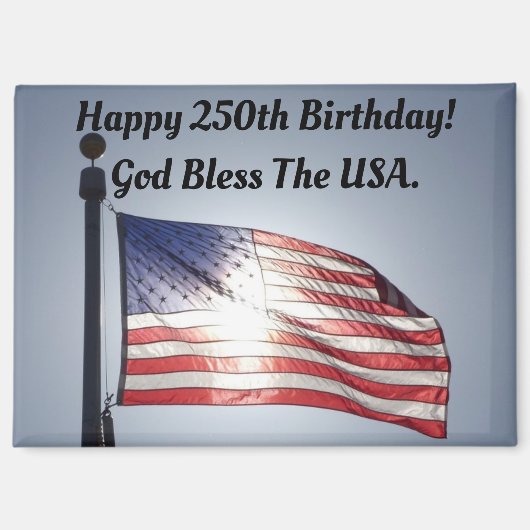 Amerikas 250. Geburtstagsmagnet Magnet (Vorderseite)