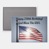 Amerikas 250. Geburtstagsmagnet Magnet (Vorderseite/Rückseite)
