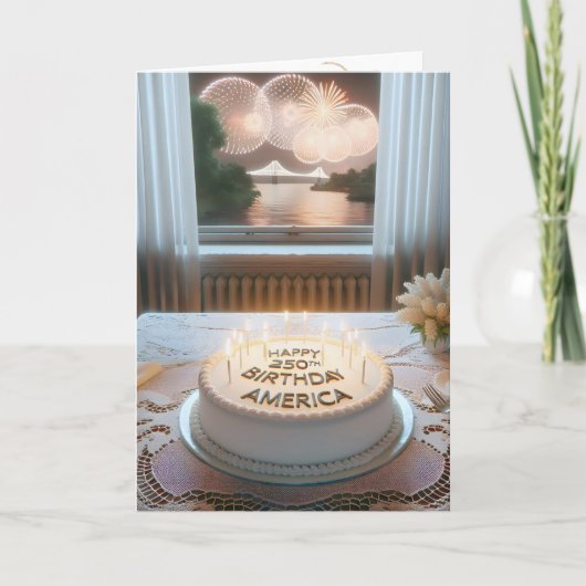 Amerikas 250. Geburtstagspartei Karte (Vorderseite)