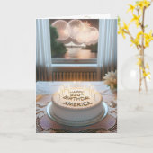 Amerikas 250. Geburtstagspartei Karte (Gelbe Blume)