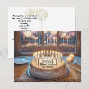Amerikas 250. Geburtstagspartei Postkarte