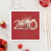 Amerikas 250. Geburtstagsparty-Sparkler Serviette (Beispiel)