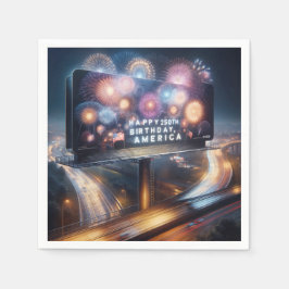 Amerikas 250. Geburtstagsplakat Serviette