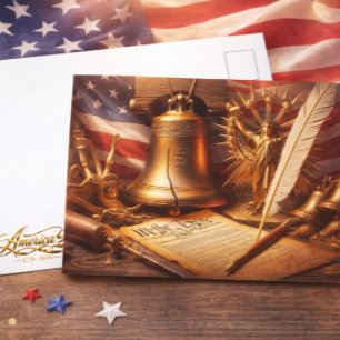 Amerikas 250. Halb-Quinquennales Feiertag Postkarte