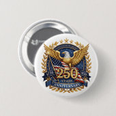 Amerikas 250-Jahr-Feier Button (Vorne & Hinten)
