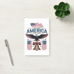 Amerikas 250-Jahr-Feier Post-it Klebezettel