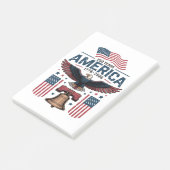 Amerikas 250-Jahr-Feier Post-it Klebezettel (angewinkelt)