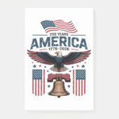 Amerikas 250-Jahr-Feier Post-it Klebezettel (Vorderseite)