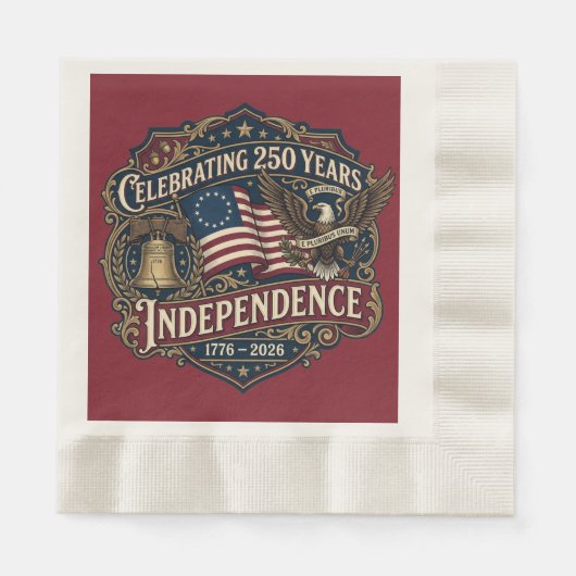 Amerikas 250-Jahr-Feier Serviette (Vorderseite)
