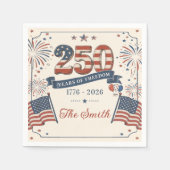 Amerikas 250-Jahr-Feier Servietten (Vorderseite)
