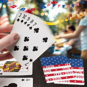 Amerikas 250 Jahre Stars & Stripes 1776 2026  Spielkarten