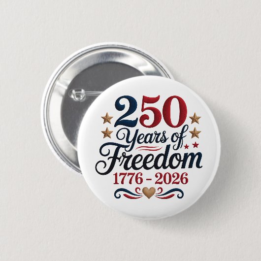 Amerikas 250. Jahrestag Americana Button (Vorne & Hinten)