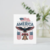 Amerikas 250. Jahrestag Dankeskarte (Stehend Vorderseite)
