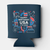 Amerikas 250. Jahrestag Dosenkühler (Rückseite)