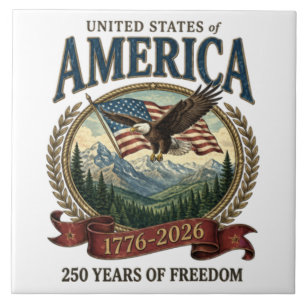 Amerikas 250. Jahrestag Fliese