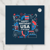 Amerikas 250. Jahrestag Geschenkanhänger (Rückseite)