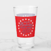 Amerikas 250. Jahrestag Glas (Rückseite)