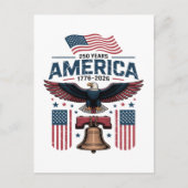 Amerikas 250. Jahrestag Postkarte (Vorderseite)