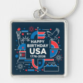 Amerikas 250. Jahrestag Schlüsselanhänger (Vorne)