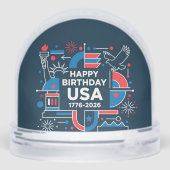 Amerikas 250. Jahrestag Schneekugeln (Rückseite)