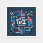 Amerikas 250. Jahrestag Serviette (Vorderseite)