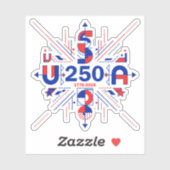 Amerikas 250. Jubiläum Aufkleber (Blatt)