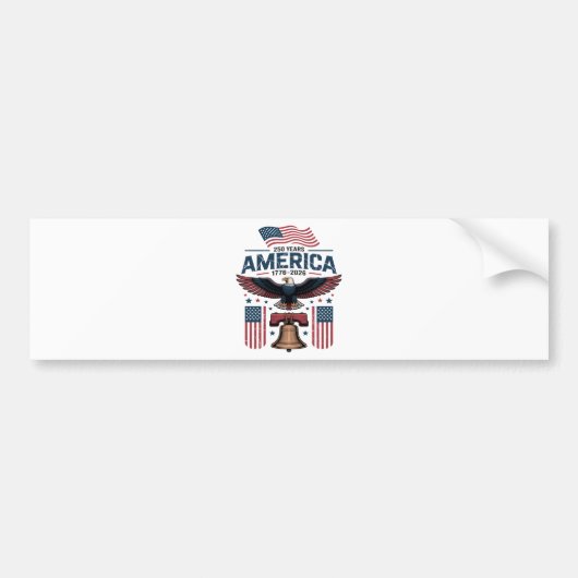 Amerikas 250. Jubiläum Autoaufkleber (Vorne)