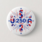 Amerikas 250. Jubiläum Button (Vorderseite)