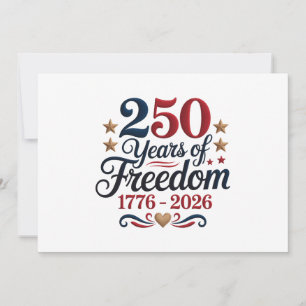 Amerikas 250. Jubiläum Dankeskarte
