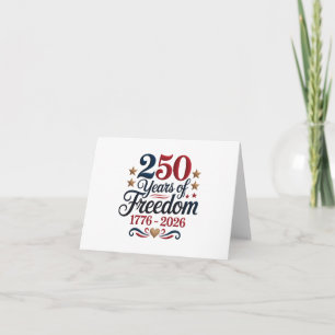 Amerikas 250. Jubiläum Dankeskarte