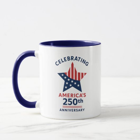 Amerikas 250. Jubiläum feiern Tasse (Links)