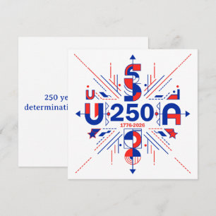 Amerikas 250. Jubiläum Feiertagskarte