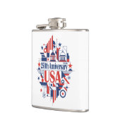 Amerikas 250. Jubiläum Flachmann (Links)