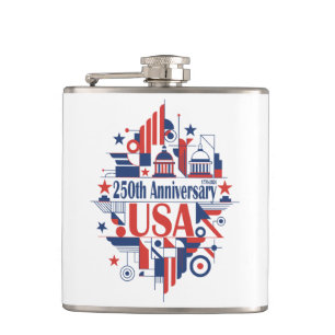 Amerikas 250. Jubiläum Flachmann