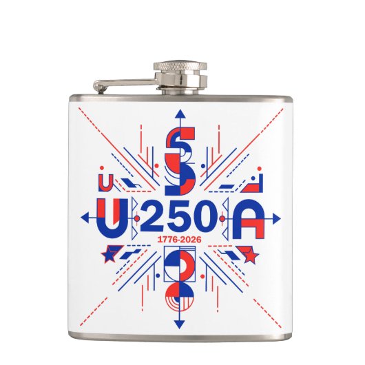 Amerikas 250. Jubiläum Flachmann (Vorderseite)