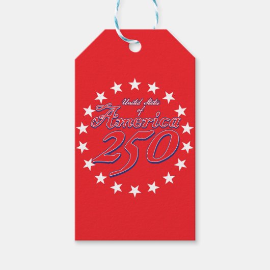 Amerikas 250. Jubiläum Geschenkanhänger (Vorderseite)