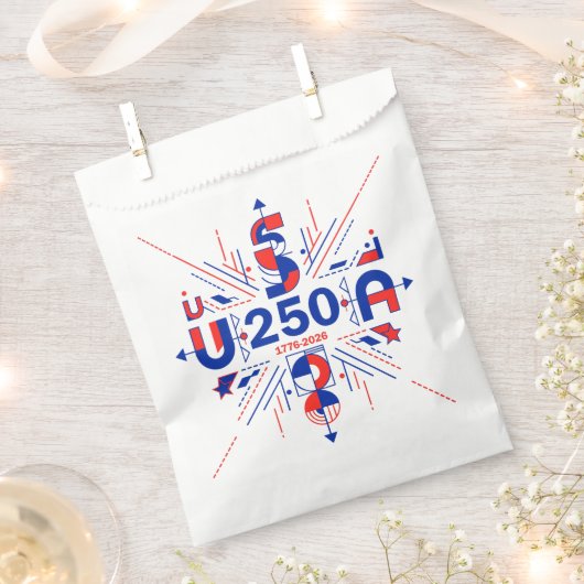 Amerikas 250. Jubiläum Geschenktütchen (Ausgeschnitten)