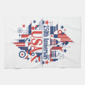 Amerikas 250. Jubiläum Geschirrtuch (Horizontal)