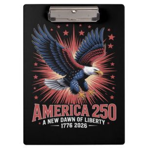 Amerikas 250. Jubiläum Klemmbrett