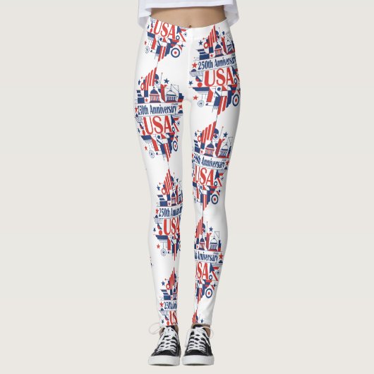Amerikas 250. Jubiläum Leggings (Vorderseite)