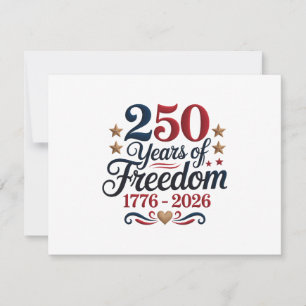 Amerikas 250. Jubiläum Mitteilungskarte