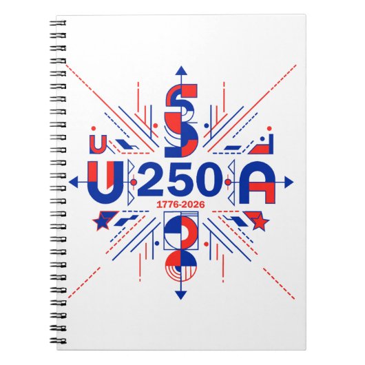 Amerikas 250. Jubiläum Notizblock (Vorderseite)