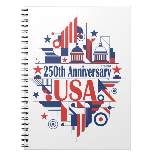 Amerikas 250. Jubiläum Notizblock (Vorderseite)
