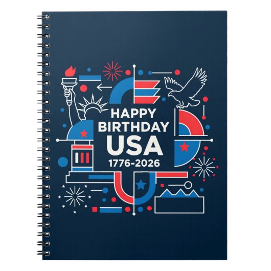 Amerikas 250. Jubiläum Notizblock (Vorderseite)