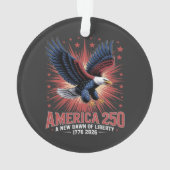 Amerikas 250. Jubiläum Ornament (Rückseite)