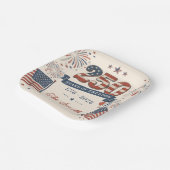 Amerikas 250. Jubiläum Papierplatten Pappteller (Gewinkelt)