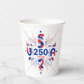 Amerikas 250. Jubiläum Pappbecher (Vorderseite)